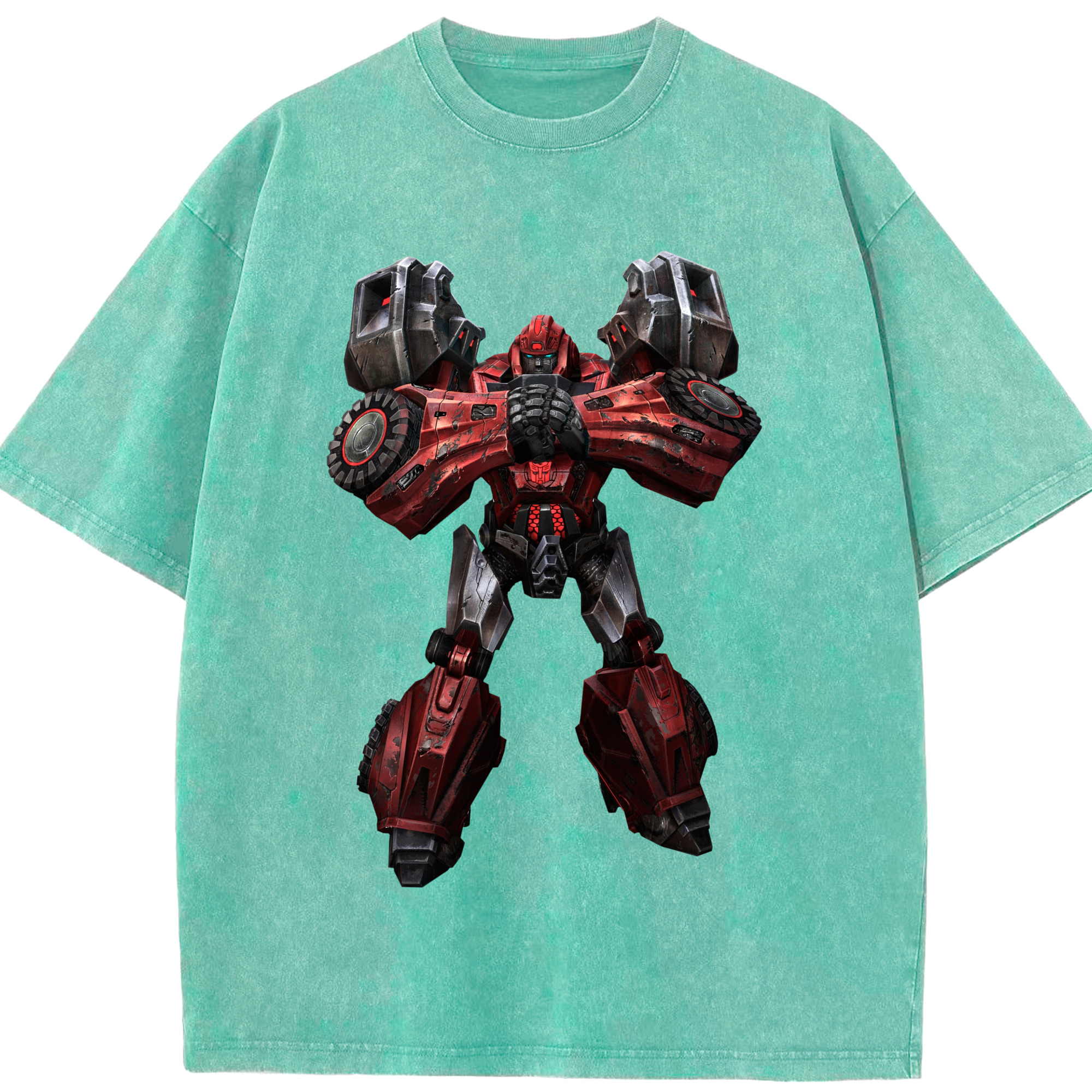（画像用）  綿100% ヴィンテージ風 半袖Tシャツ（フロントプリント）